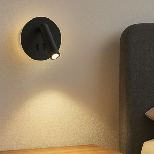 Ap sella ondaluce applique led orientabile nero squadrato