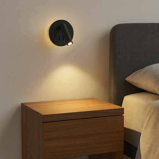 Ap sella ondaluce applique led orientabile nero squadrato Ap sella ondaluce applique led orientabile nero squadrato