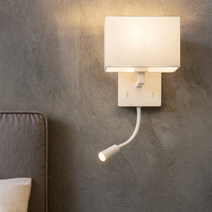 Ap shadow ondaluce applique per comodino camera da letto doppia luce bianca