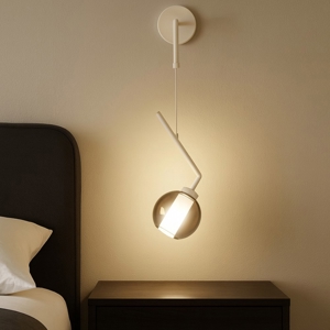 Applique da comodino luce pendente vetro bronzo v line top light