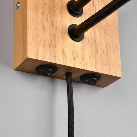 Applique per comodino camera da letto doppia luce led orientabile Applique per comodino camera da letto doppia luce led orientabile