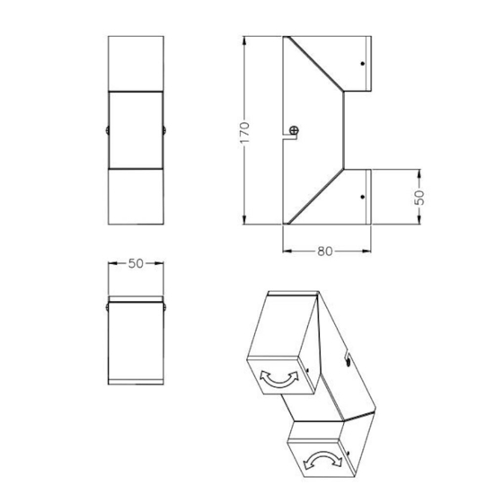 Applique per comodino camera da letto bianca due luci orientabili Applique per comodino camera da letto bianca due luci orientabili