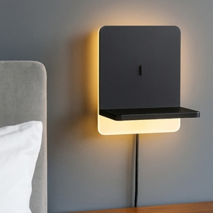 Applique per comodino camera da letto carica cellulare induzione e usb