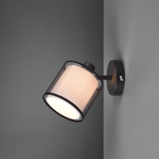 Applique orientabili per comodino camera da letto paralume tessuto Applique orientabili per comodino camera da letto paralume tessuto