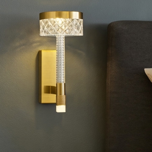 Applique camera da letto contemporanea led 8w 3000k
