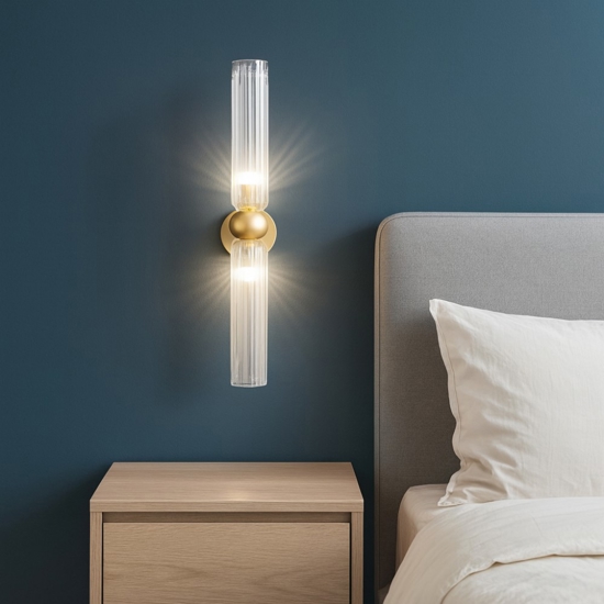 Maytoni antic applique da parete colore oro per camera da letto