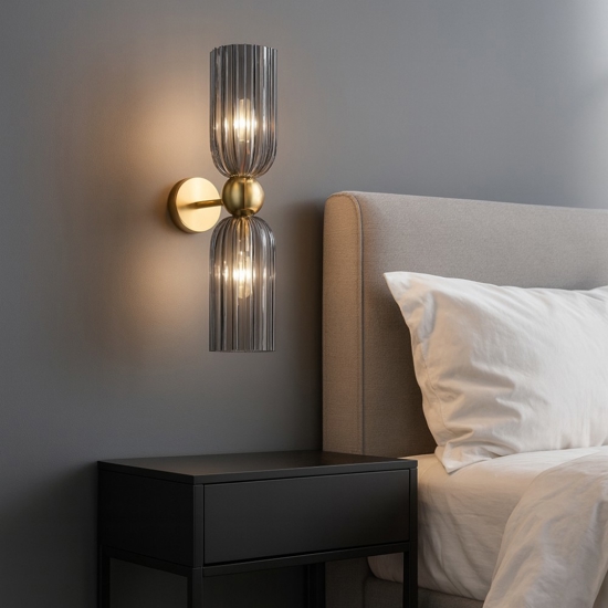 Maytoni antic applique da comodino per camera da letto 2 luci