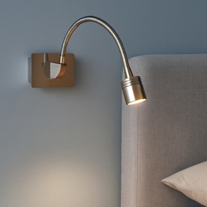 Dynamo ap applique per comodino camera da letto luce orientabile 3w 4000k nickel