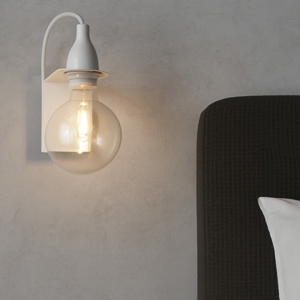 Minimal ap1 applique per comodino camera da letto bianco ideal lux