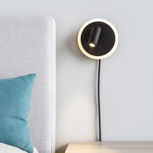Applique da comodino camera da letto doppio led 3000k orientabile
