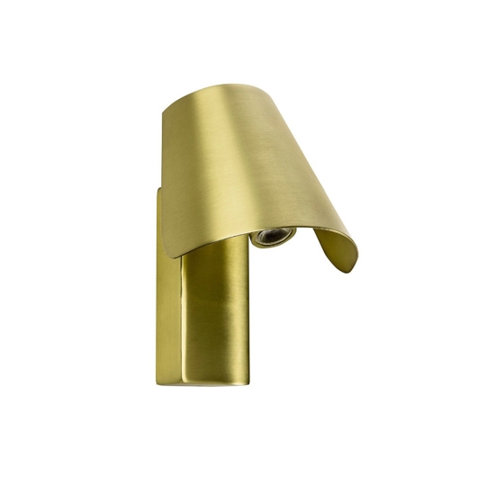 Applique oro orientabile moderna per comodino camera da letto