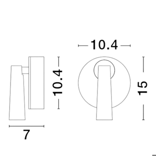 Applique camera da letto led 3000k orientabile bianco Applique camera da letto led 3000k orientabile bianco
