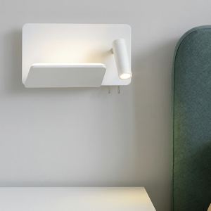 Visualizza i dettagli per Applique per comodino lato destro multifunzione usb luce da lettura mensola Applique per comodino lato destro multifunzione usb luce da lettura mensola