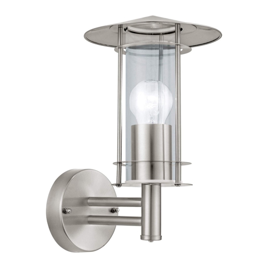 Lisio eglo applique da esterno lanterna nickel