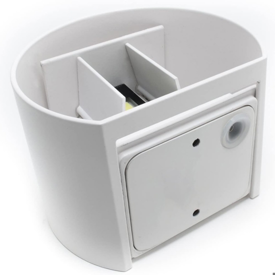Applique bianca da esterno led 7w 4000k tonda