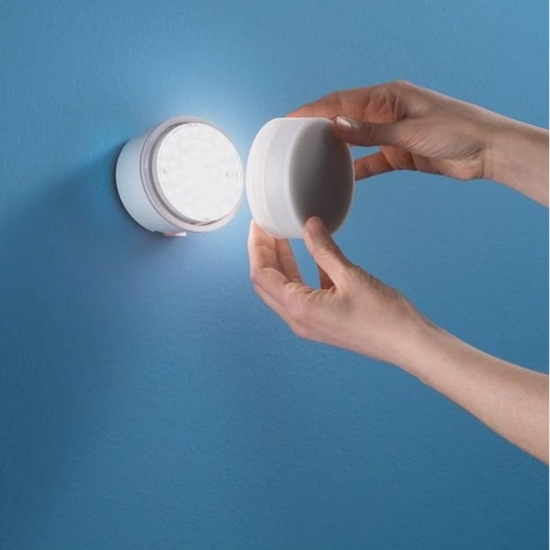Linea light chobin65 applique da esterno bianca