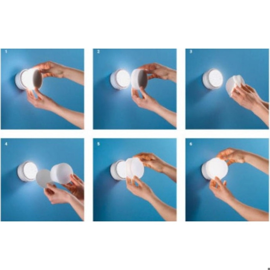 Linea light chobin65 applique da esterno bianca