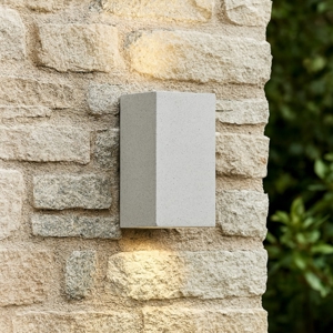 Applique quadrato di cemento bianco ip65 per esterno