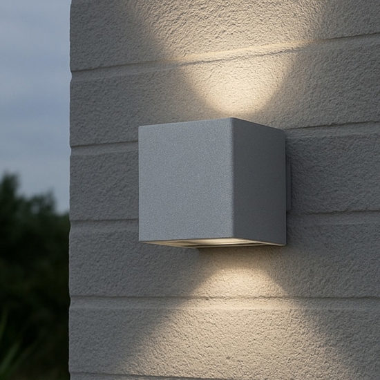 Applique da esterno cubo led 10w 4000k ip54 