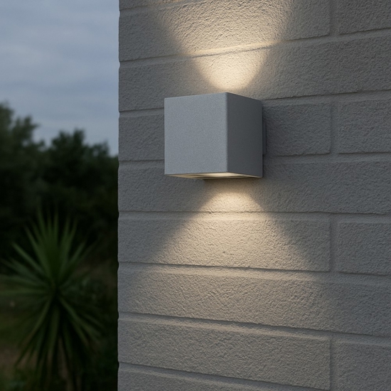 Applique da esterno cubo led 10w 4000k ip54 