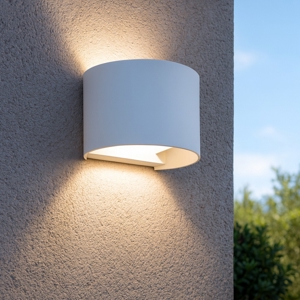 Applique per esterno ip54 bianca 10w led 4000k gea luce