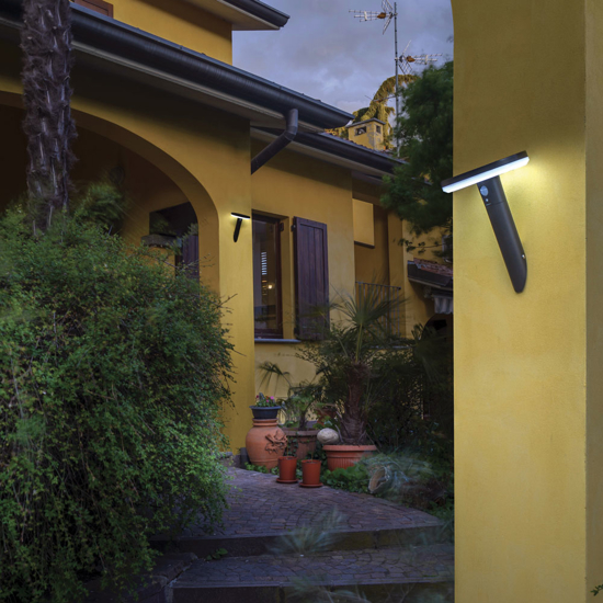 Applique esterno con pannello solare led 3,3w 6000k