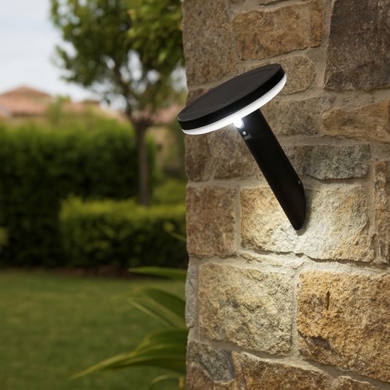 Applique esterno con pannello solare led 3,3w 6000k