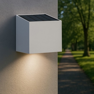 Life applique solare da esterno crepuscolare led 5w 3000k