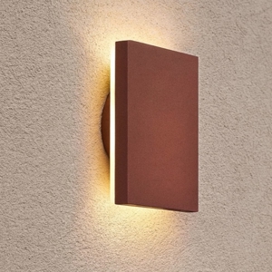 Applique per esterno marrone corten 9,5w 3000k moderna