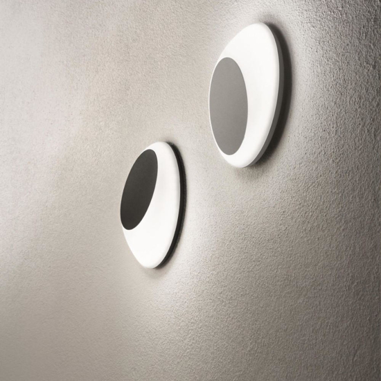 Ondaluce ap shell applique da esterno nera led