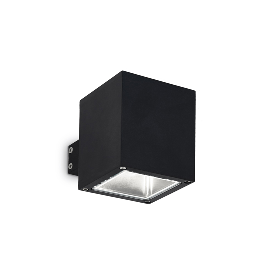 Ideal lux snif square applique cubo nero per esterno