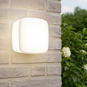 Applique da esterno led 3000k bianca ip65 linea light miniwhite