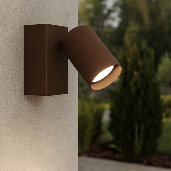 Applique per esterno orientabile ip65 marrone led cct gea luce Applique per esterno orientabile ip65 marrone led cct gea luce