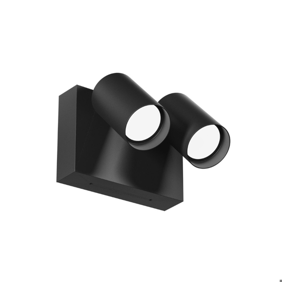 Applique da esterno due luci orientabili ip65 antracite led cct gea luce