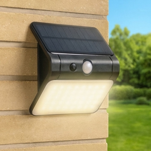 Applique nera da esterno led 2,5w sensore di movimento