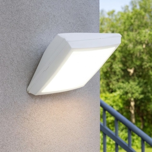 Applique da esterno bianca anti ruggine siena top light