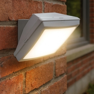 Applique da esterno top light siena grigia anti corrosione