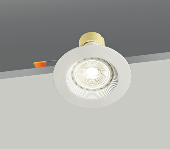 Faretto rotondo da incasso per cartongesso metallo bianco gu10 isyluce <disp dal 2024>