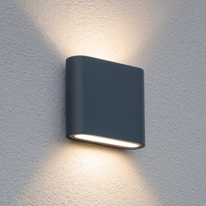 Applique da esterno moderna antracite led 5w 3000k