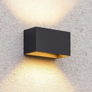 Applique per esterno atom ap d20 ideal lux nera led 3000k ip54