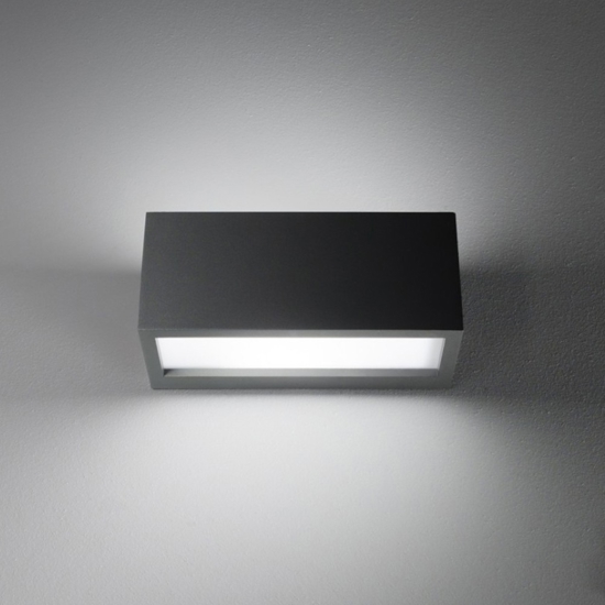 Isyluce deco applique da esterno antracite rettangolare r7s