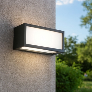 Isyluce applique da esterno led 18w 4000k ip54 deco antracite