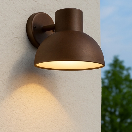 Applique da esterno ip44 h18 cm ruggine corten Applique da esterno ip44 h18 cm ruggine corten