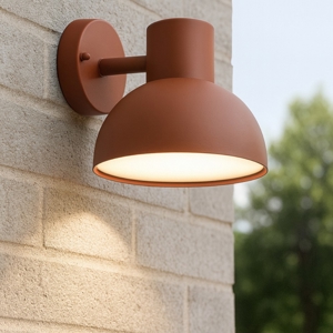 Applique da esterno moderna ip44 h18 cm arancione