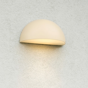 Applique da esterno moderna ip44 h14 cm color sabbia