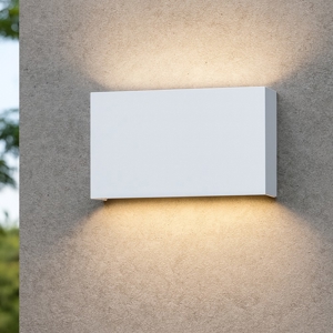 Affralux wally applique da esterno moderna bianco 20w 3000k 4000k