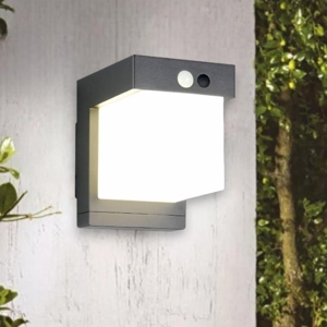 Applique da esterno ip44 led 5,5w sensore movimento