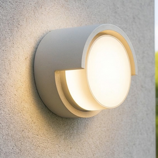 Mini applique per esterno tondo bianco led 2700k 3300k 4000k