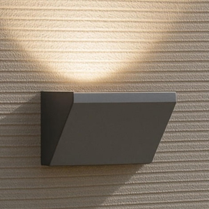 Applique da esterno balcone moderna grafite led 18w 4000k ip65