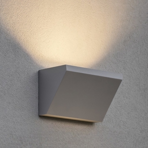 Applique da esterno grigia alluminio moderna led 18w 4000k ip65